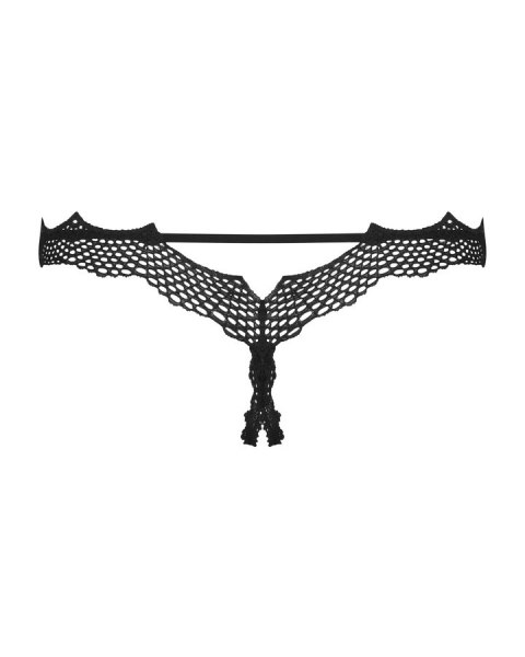 Bravelle stringi otwarte czarne S/M Obsessive