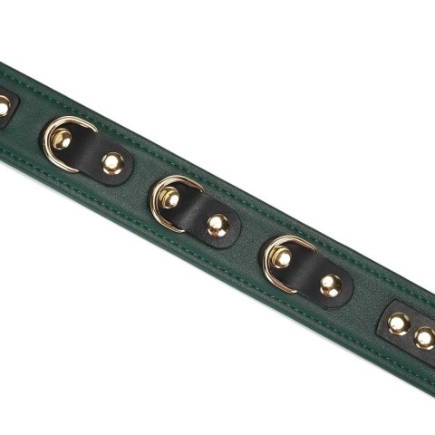 Obroża ze smyczą Mossy Chic Leather Collar with Leash Liebe Seele