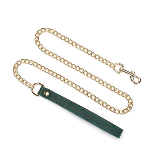 Obroża ze smyczą Mossy Chic Leather Collar with Leash Liebe Seele