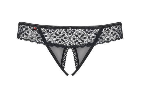 Shibu stringi otwarte czarne L/XL Obsessive