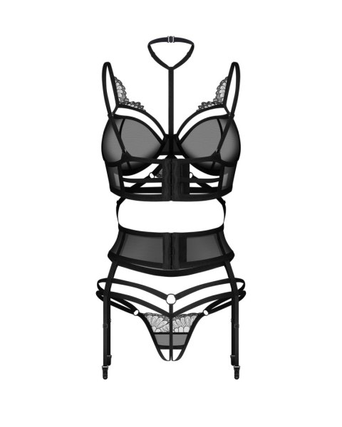 Komplet 3-częściowy Premisis Black S/M Obsessive Premium