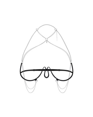 Uprząż na biust Lustique Black S/M/L Obsessive Premium