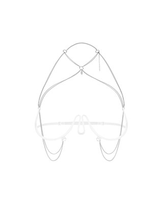 Uprząż na biust Lustique White S/M/L Obsessive Premium