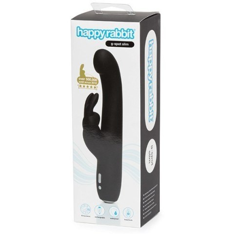 Wibrator Króliczek Slimline G-Spot Rabbit Vibrator Black Happy Rabbit