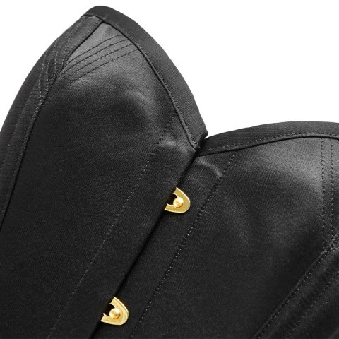 Czarny Gorset Zasłaniający Piersi Upko Black Overbust Corset M UPKO