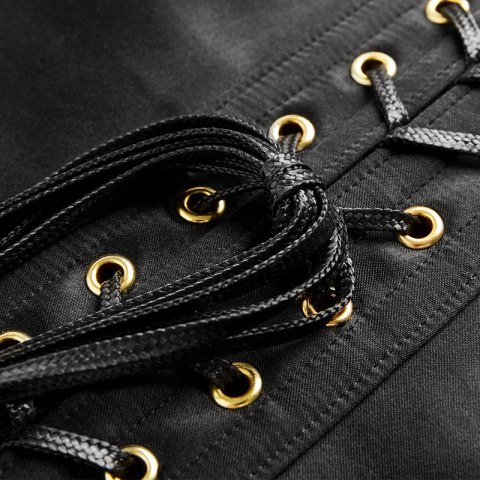 Czarny Gorset Zasłaniający Piersi Upko Black Overbust Corset S UPKO