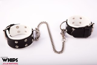 Kajdanki Damskie Na Nogi Białe Whips