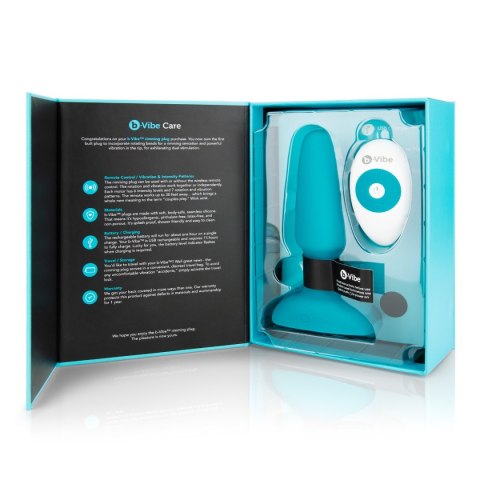 Korek analny Rimming Plug 2 Teal b-Vibe