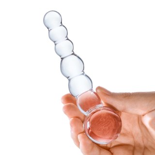 Kulkowe Szklane Dildo Do Stymulacji Punktu G Curved S Beaded Dildo Glas