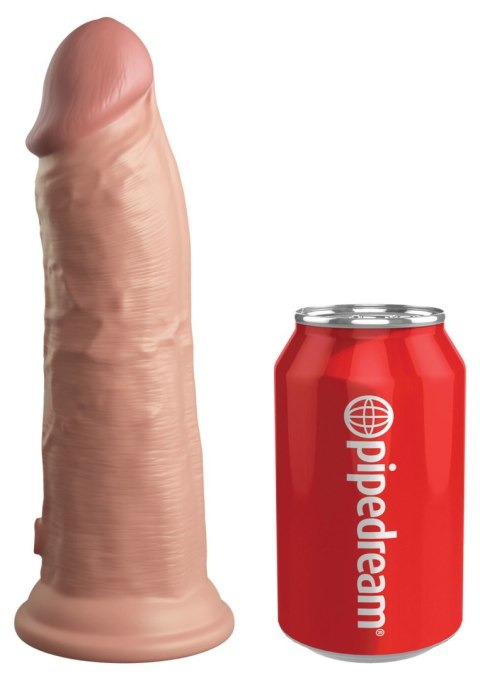 Miękki Silikonowy Wibrator Z Twardszym Rdzeniem 8 Inch Dual Density Vibe Cock Light King Cock