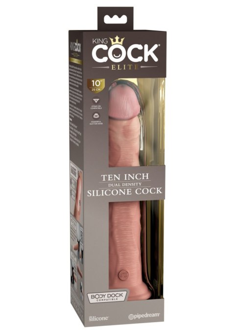 Miękkie Silikonowe Dildo Z Twardszym Rdzeniem 10 Inch Dual Density Silicone Cock Light King Cock