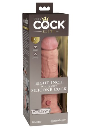 Miękkie Silikonowe Dildo Z Twardszym Rdzeniem 8 Inch Dual Density Silicone Cock Light King Cock