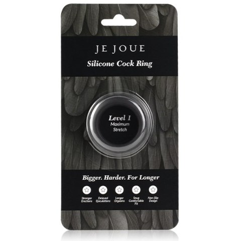 Rozciągliwy Silikonowy Pierścień Erekcyjny Maximum Stretch Silicone Cock Ring Black Je Joue