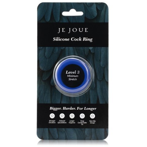 Rozciągliwy Silikonowy Pierścień Erekcyjny Minimum Stretch Silicone Cock Ring Blue Je Joue