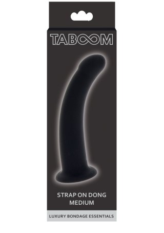 Silikonowe Dildo Strap-On Dong Black Medium Taboom