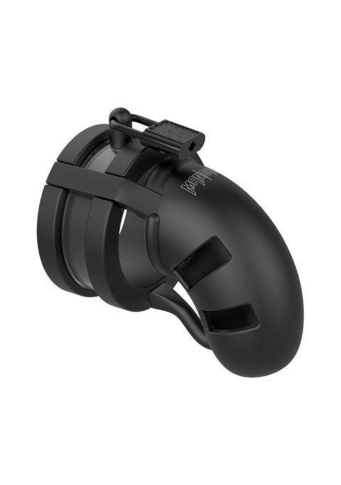 Silikonowy Pas Cnoty Z Paskiem Rozdzielającym Jądra Chastity Model 18 Silicone Cage Ballsplitter Black ManCage