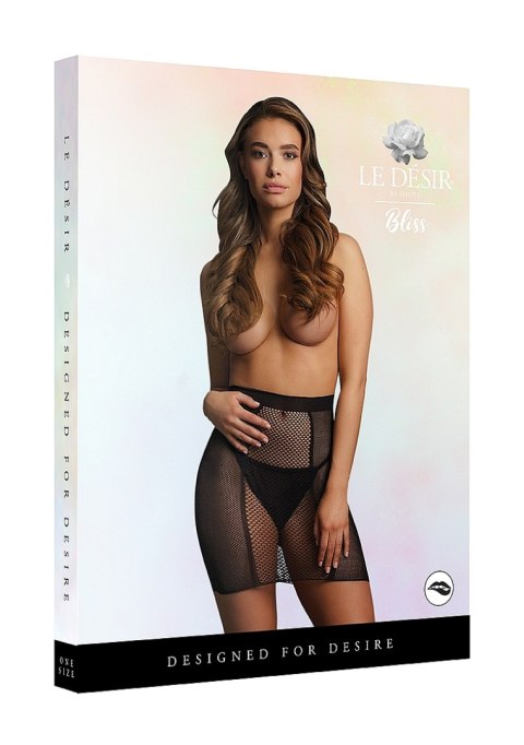 Spódnica Le Désir High-Waist Fishnet Skirt One Size Black Le Désir