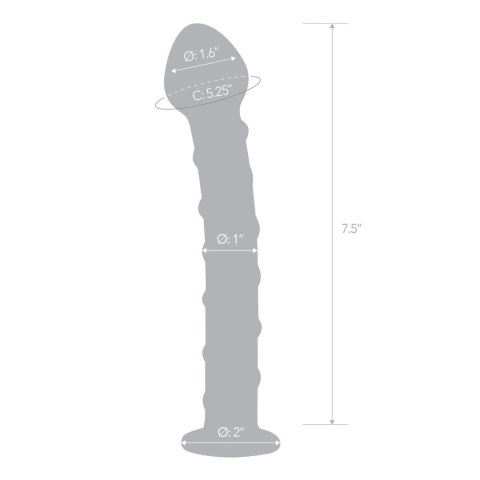 Szklane Dildo Z Niebieską Spiralą Dookoła Blue Spiral S Dildo Glas
