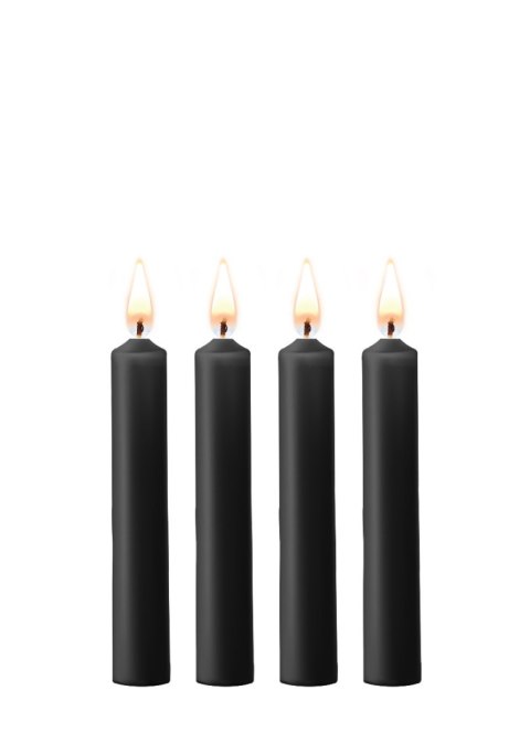 Teasing Wax Candles 4-Pack Black - Czarny Zestaw Świec Do Bdsm Ouch! by Shots