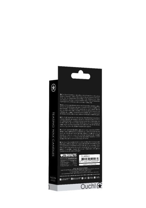 Teasing Wax Candles 4-Pack Black - Czarny Zestaw Świec Do Bdsm Ouch! by Shots