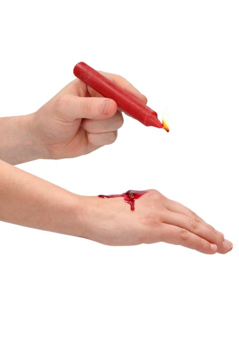 Teasing Wax Candles 4-Pack Red - Czerwony Zestaw Świec Do Bdsm Ouch! by Shots