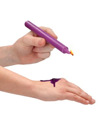 Teasing Wax Candles Large 4-Pack Mixed Color - Wielokolorowy Zestaw Długich Świec Do Bdsm Ouch! by Shots