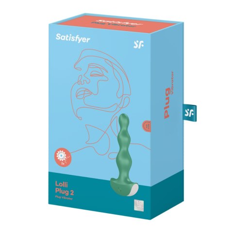 Wibrator analny Lolli Plug 2 Green Satisfyer