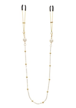 Zaciski Na Sutki Tweezers Pearl & Deluxe Chain Taboom