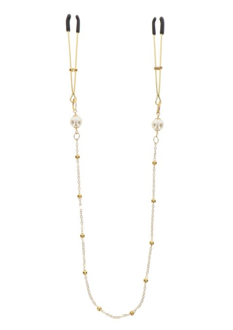 Zaciski Na Sutki Tweezers Pearl & Deluxe Chain Taboom