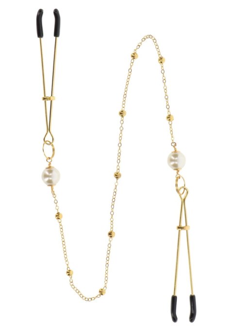 Zaciski Na Sutki Tweezers Pearl & Deluxe Chain Taboom