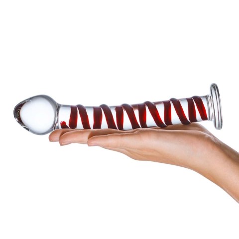 Żebrowane Szklane Dildo Mr. Swirly S Dildo Glas