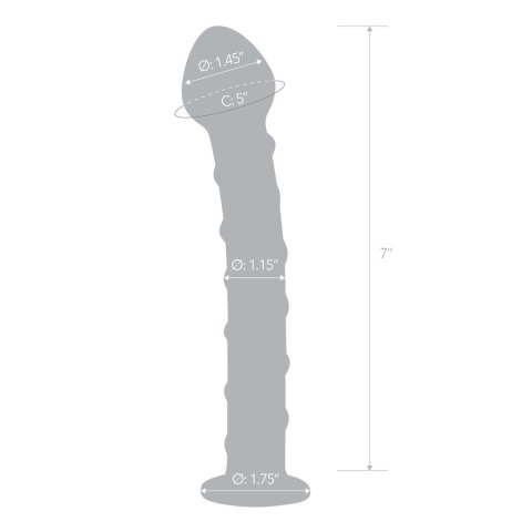 Żebrowane Szklane Dildo Mr. Swirly S Dildo Glas