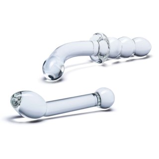 Zestaw Dwóch Szklanych Dild G-Spot Pleasure S Dildo Set 2 Pcs Glas