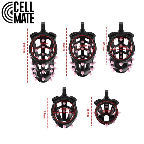 Pas cnoty FlexiSpike Chastity Cage Size 1 CELLMATE