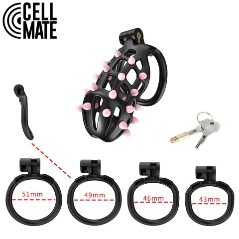 Pas cnoty FlexiSpike Chastity Cage Size 3 CELLMATE