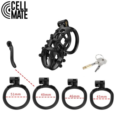 Pas cnoty FlexiSpike Chastity Cage Size 3 CELLMATE