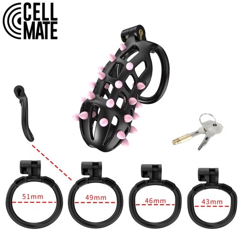 Pas cnoty FlexiSpike Chastity Cage Size 4 CELLMATE