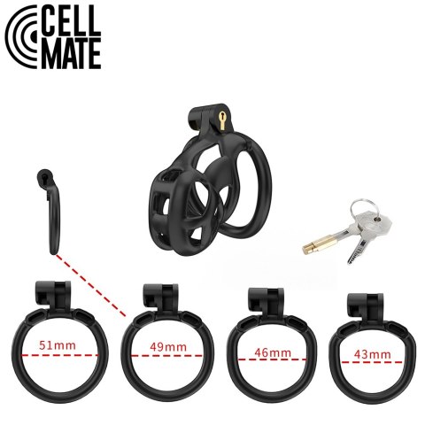 Pas cnoty Guardian Chastity Cage Black Size 1 CELLMATE