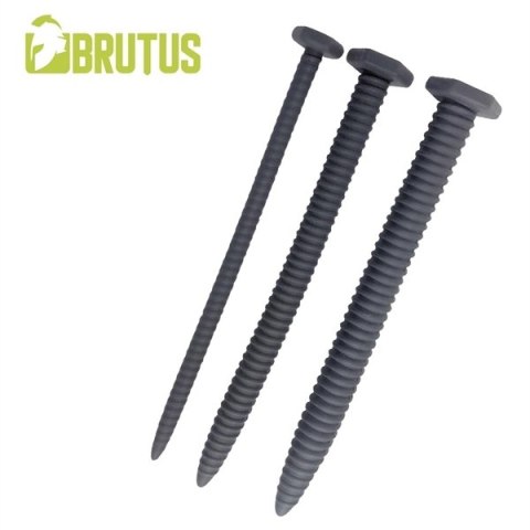 Zestaw 3 silikonowych sond do cewki Brutus Screw You! 3 Pcs Ribbed Silicone Sound Set