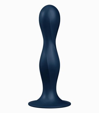 Dildo z wewnętrznymi kulkami Double Ball-R dark blue Satisfyer