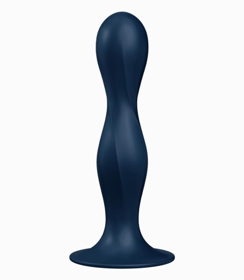 Dildo z wewnętrznymi kulkami Double Ball-R dark blue Satisfyer