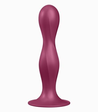 Dildo z wewnętrznymi kulkami Double Ball-R red Satisfyer