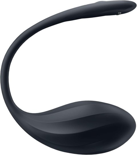 Jajeczko wibrujące Ribbed Petal black Connect App Satisfyer