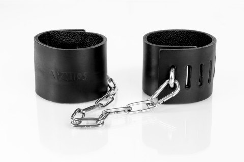 Kajdanki z kłódką czarne L Primal Bond Whips