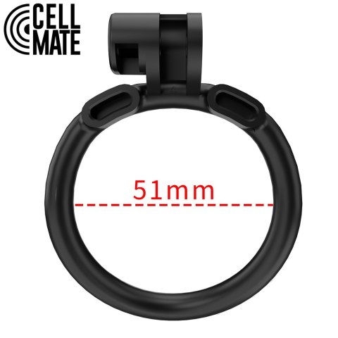 Pas cnoty Centurion Chastity Cage Black Size 4 CELLMATE