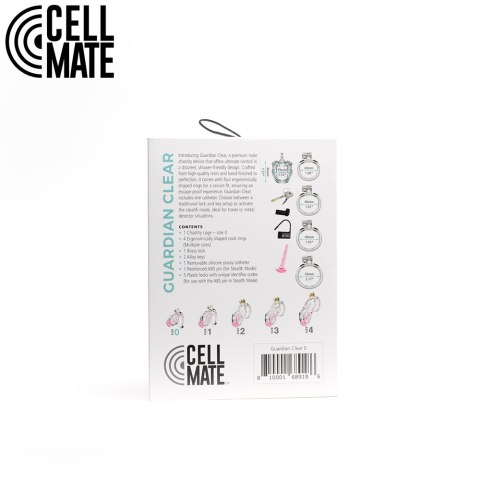 Pas cnoty Guardian Chastity Cage Clear Size 0 CELLMATE