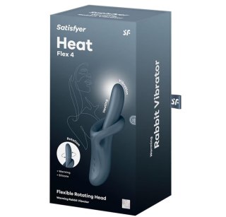 Podgrzewany wibrator do punktu G Heat Flex 4 blue Satisfyer