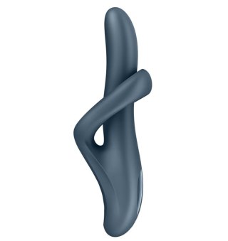 Podgrzewany wibrator do punktu G Heat flex 4 grey Satisfyer - rotacyjny wibrator do punktu G, szary