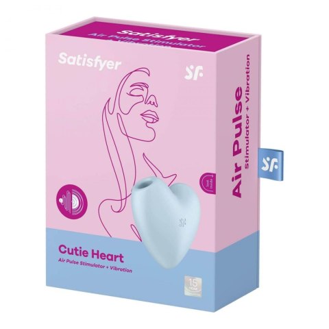 Stymulator łechtaczki Cutie Heart Blue Satisfyer