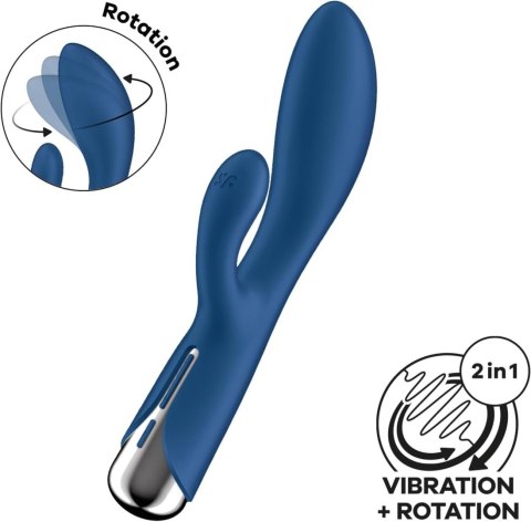 Wibrator króliczek Spinning Rabbit 1 Blue Satisfyer